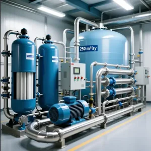 اسمز معکوس ۲۵۰ متر مکعب – دستگاه RO صنعتی با فیلتراسیون پیشرفته اسمز معکوس ۲۵۰ متر مکعب